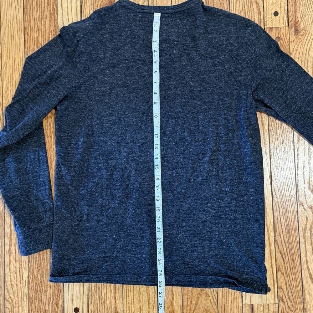 Polo Ralph Lauren Men’s Medium Gray Long Sleeve Pocket T-Shirt Pony Logo Casual - Picture 8 of 9